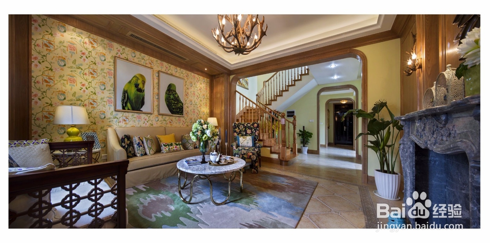 客厅装修，美式风格4点特征