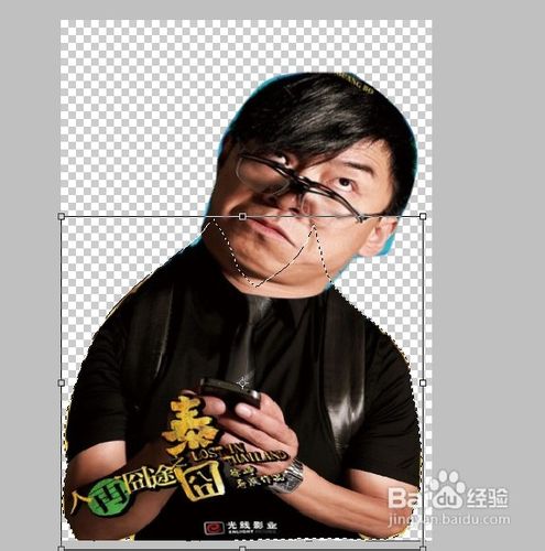 怎么利用自由变换工具制作歪脖头像