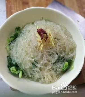 食补养生小白菜拌粉条