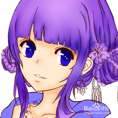 SAI绘画古装全过程 超详细