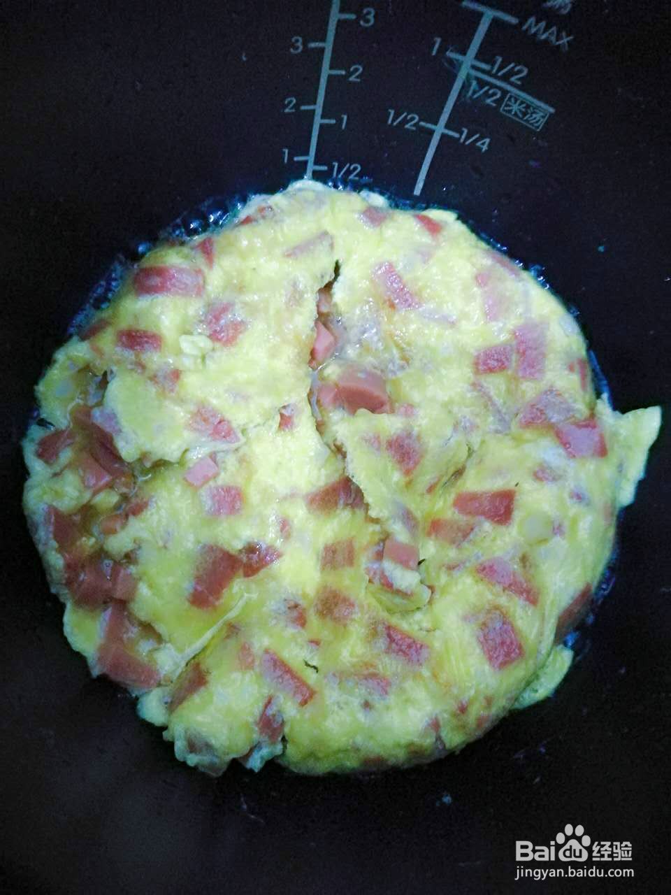 电饭锅火腿煎蛋