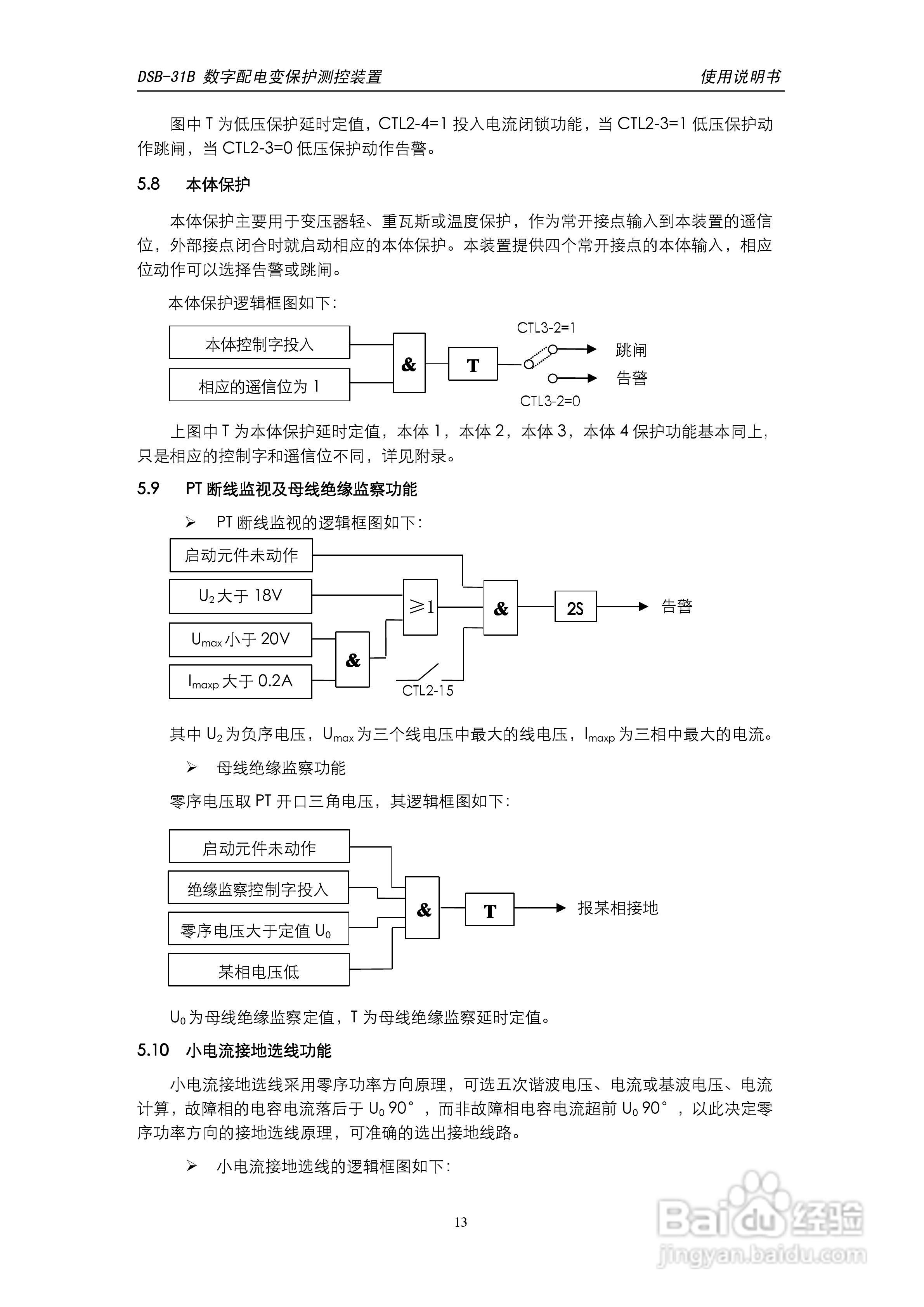 天能DSB-31B数字配电变保护测控装置使用说明书:[2]