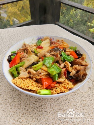 家常菜锅巴肉片