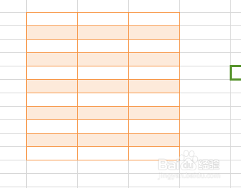 怎样在表格中设置两种颜色相间的效果