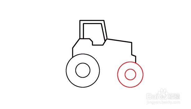 简笔画--如何画工程车打桩机