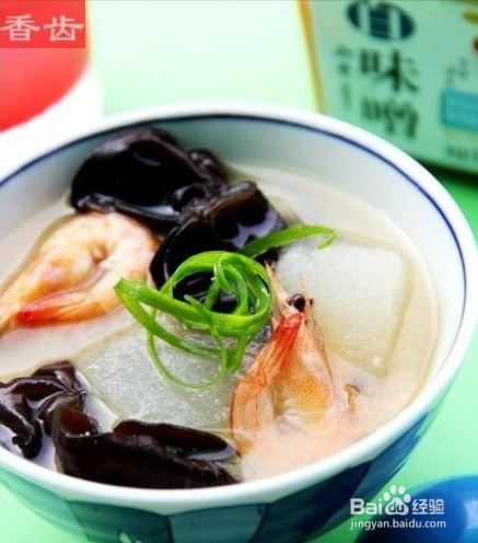 美食DIY：冬瓜鲜虾味噌汤