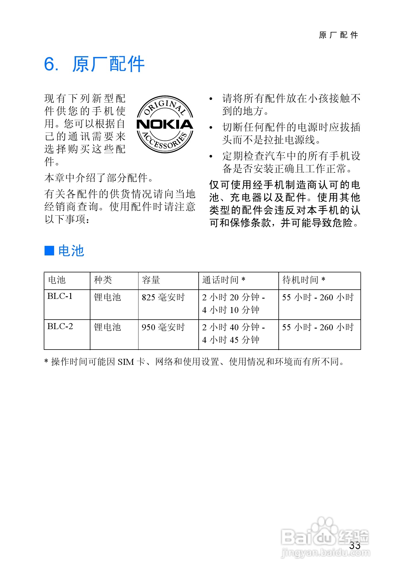 诺基亚3315手机使用说明书:[5]