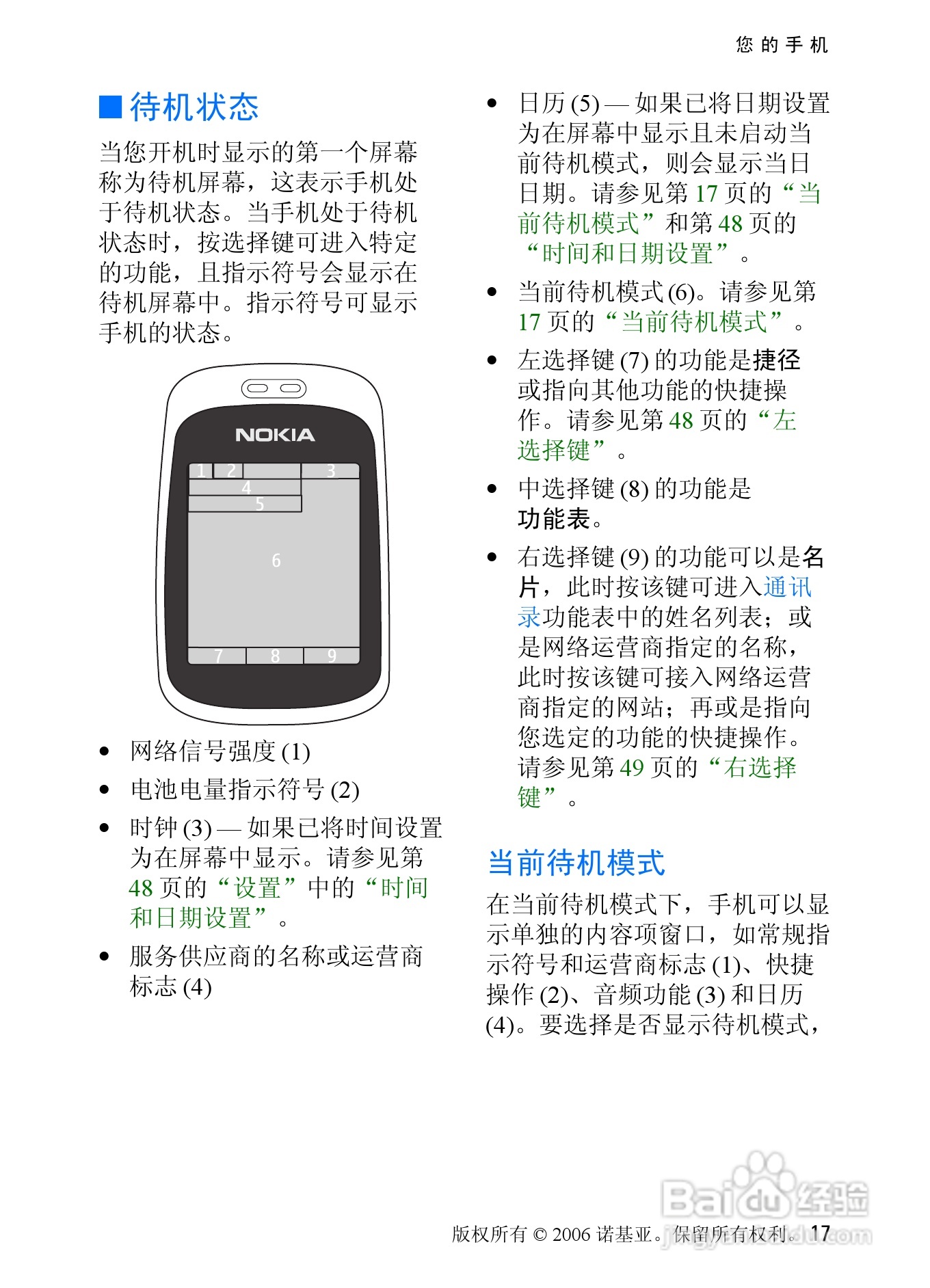 诺基亚6085手机使用说明书:[2]