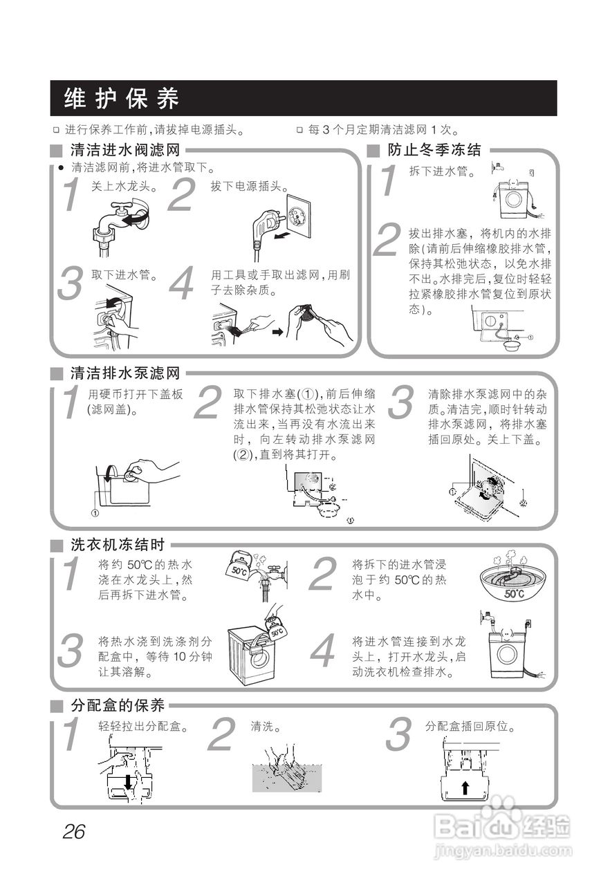 LG WD-A1222ED洗衣机使用说明书:[3]