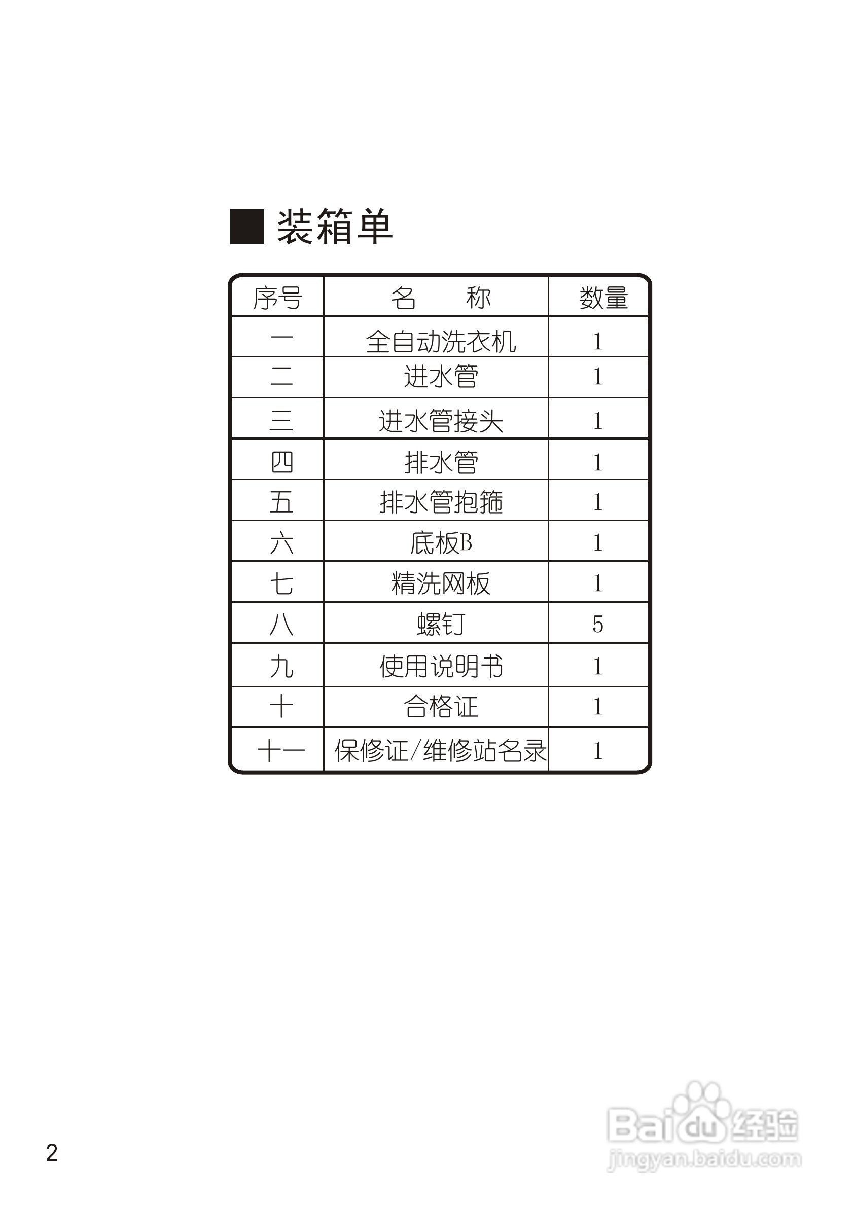 松下XQB65-Q651U洗衣机使用说明书:[1]