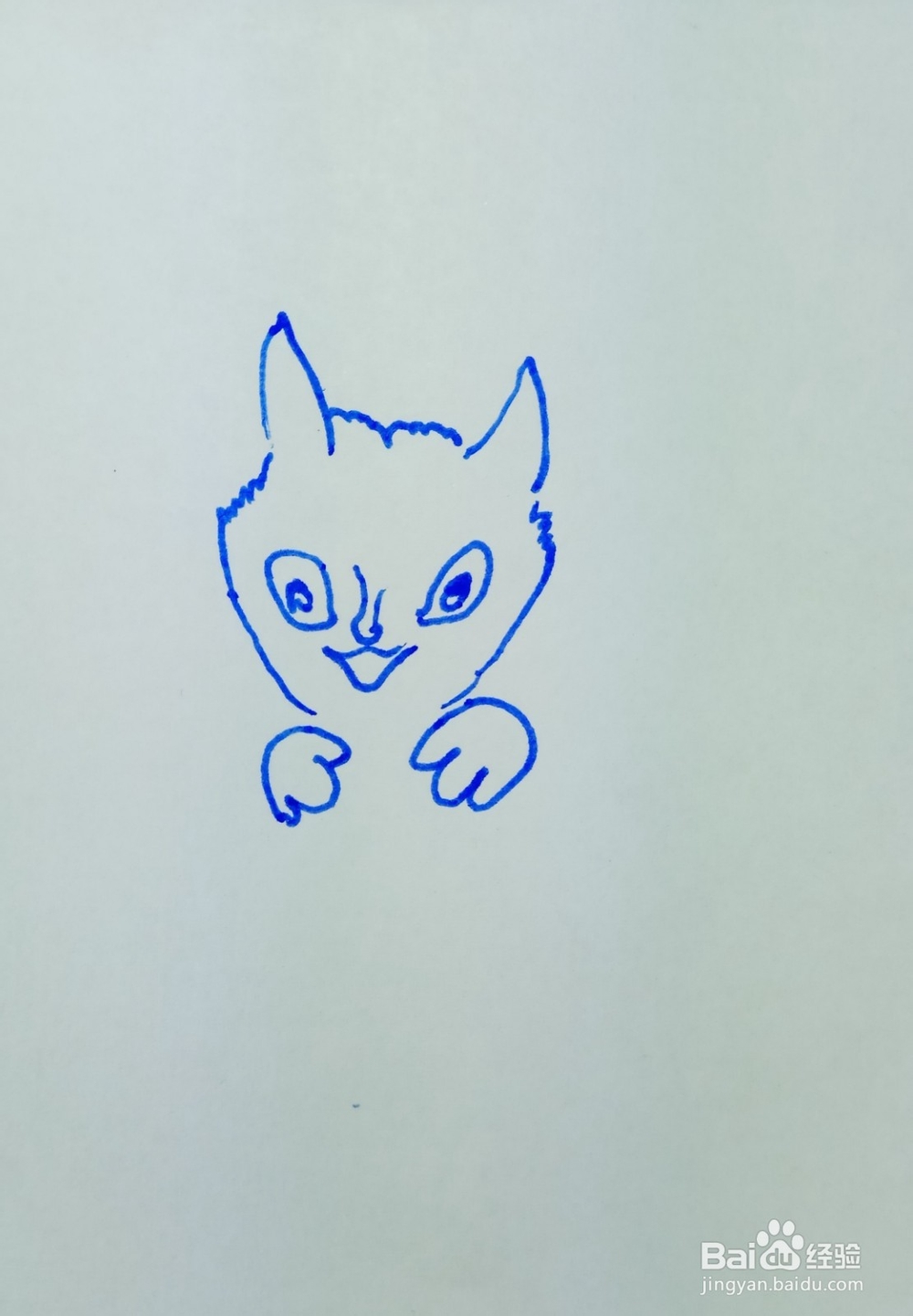 怎样画简笔画大尾巴黄猫？