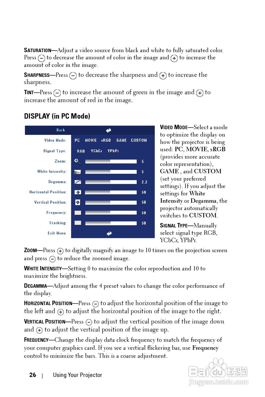 DELL Dell 2400MP Projecto投影机说明书:[3]