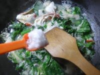 好吃的天菜芯螃蟹羹