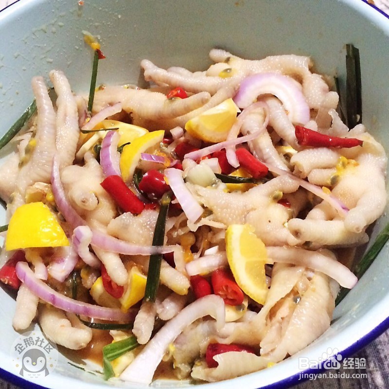 夏天的荤零食，好吃不长胖-百香果泰式凤爪做法
