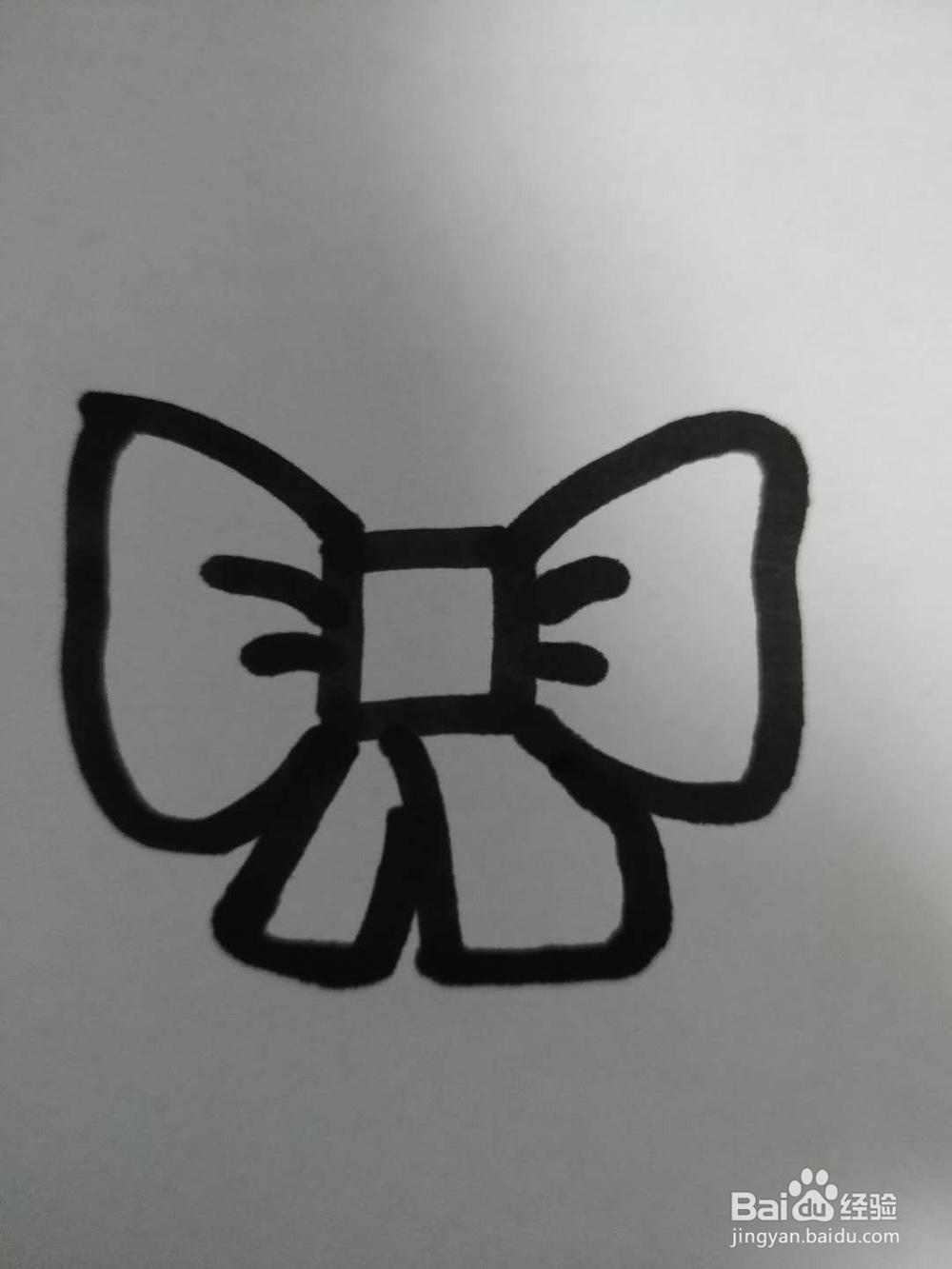 蝴蝶结的简笔画怎么画怎么画蝴蝶结
