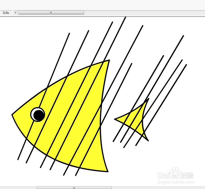 flash用三角形绘制一条热带鱼的教程