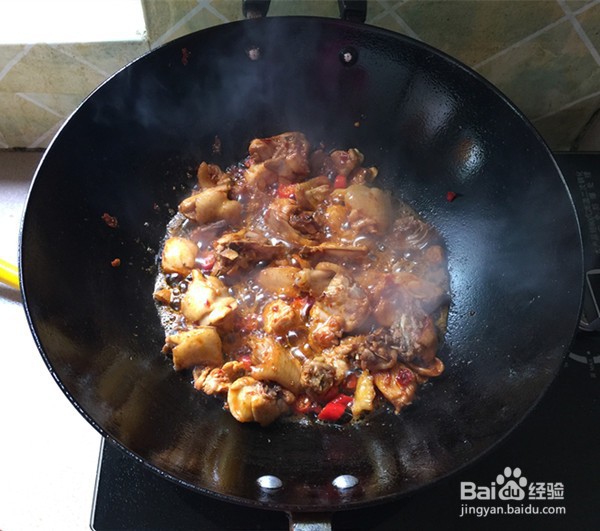 熏豆干焖烧鸡块的做法