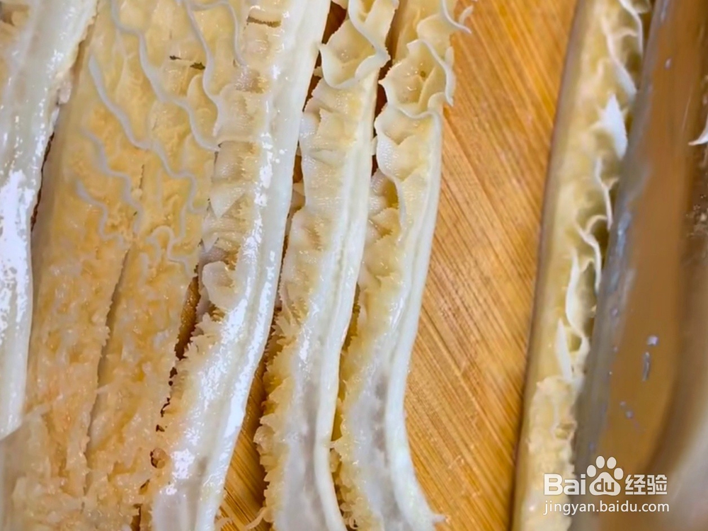 炝拌金钱肚的做法