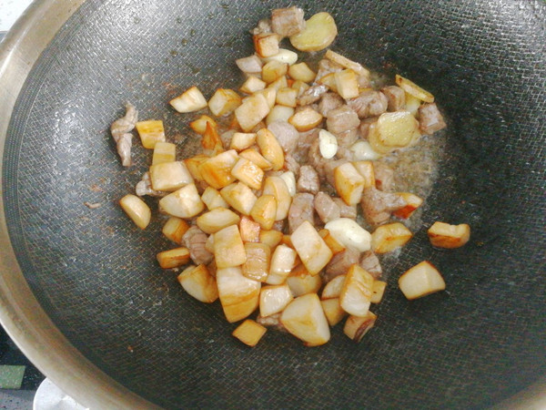 黑椒杏鲍菇牛肉粒