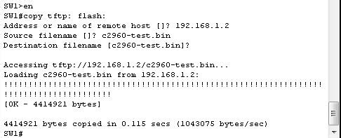 备份和还原交换机和路由器的IOS系统
