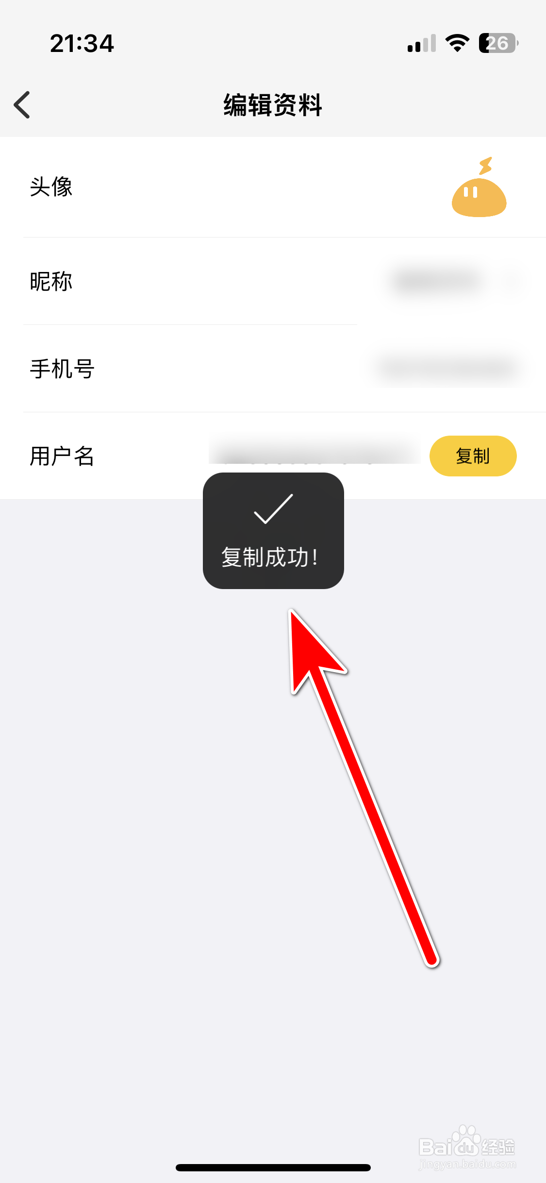 雷电云手机如何复制自己的用户名