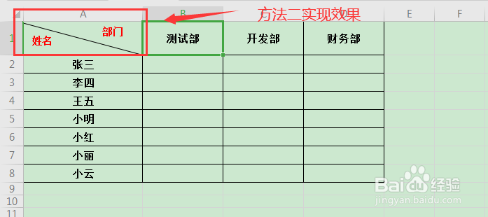 WPS中excel表格插入斜线表头的方法