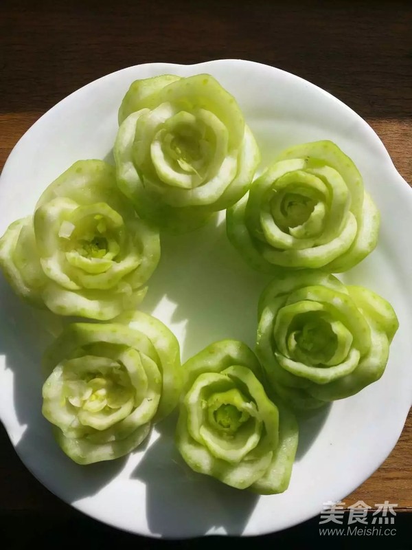 肉丝油菜花的做法