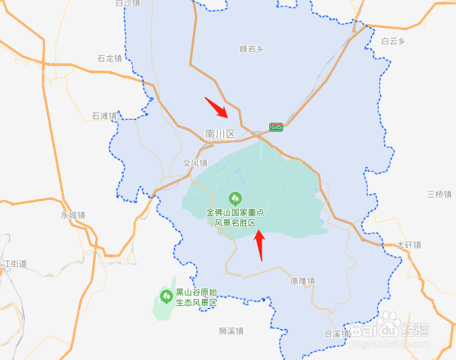 重庆南川地图 县城图片