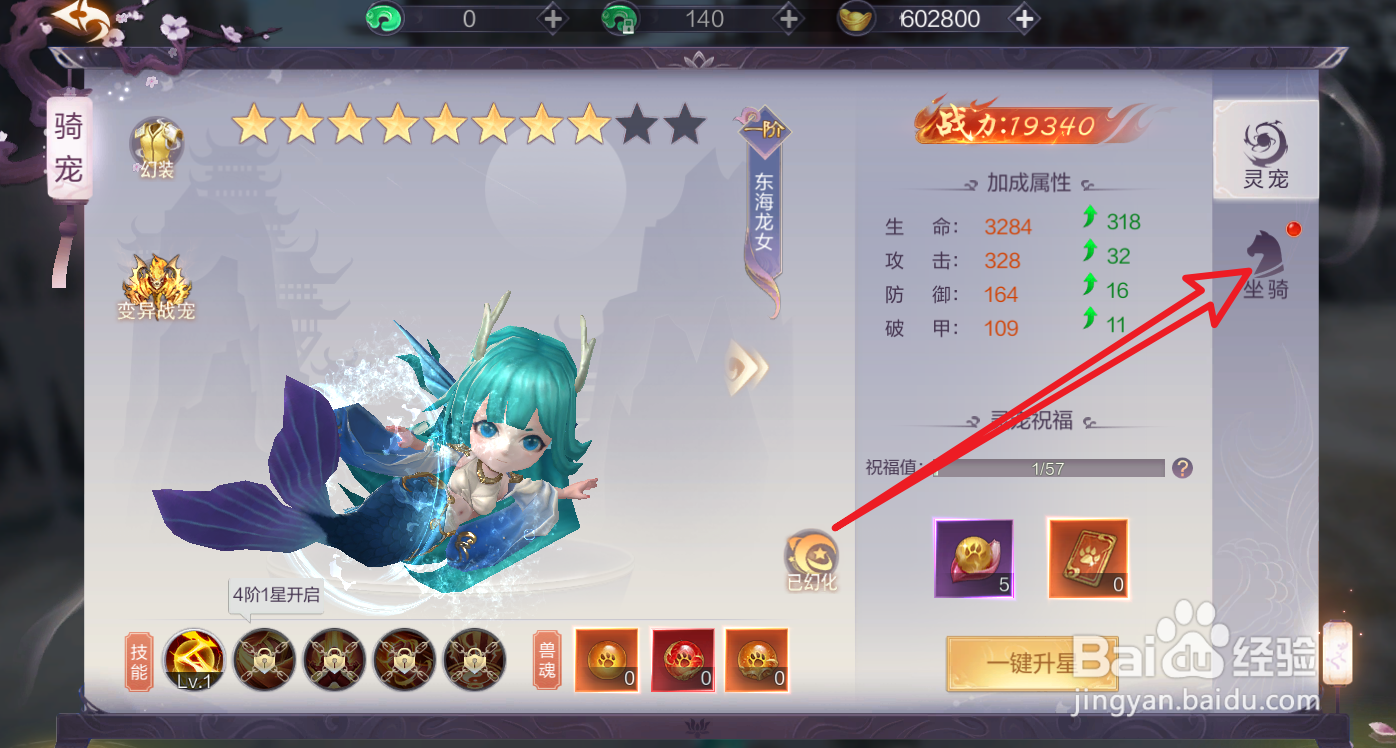 九梦仙域坐骑怎么升星