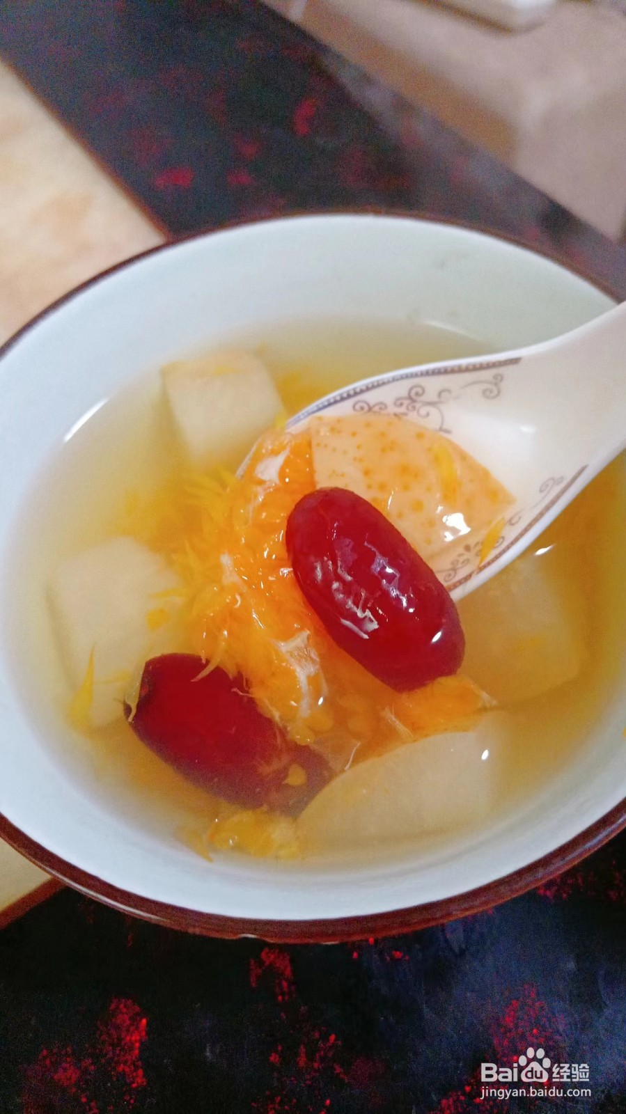 雪梨红枣橙子炖冰糖做法