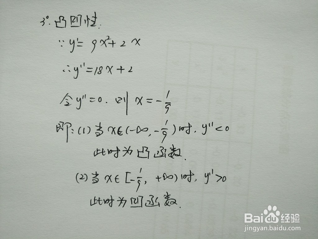 函数y=3x^3+x^2的图像示意图