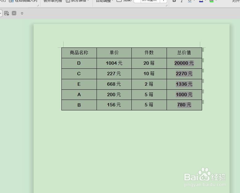 WPS中的表格也能进行排序操作?