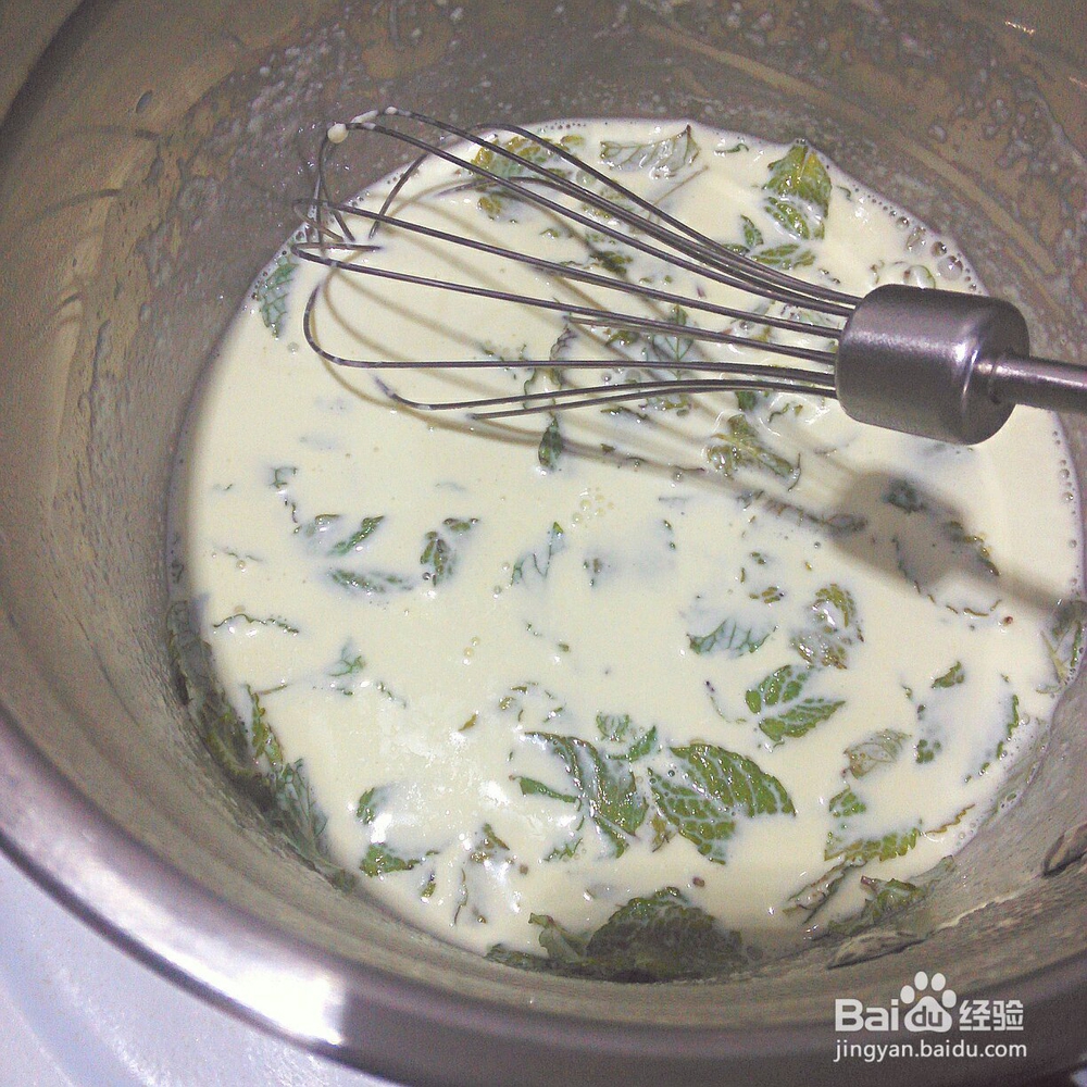 妈妈教我做的可可薄荷奶冻塔