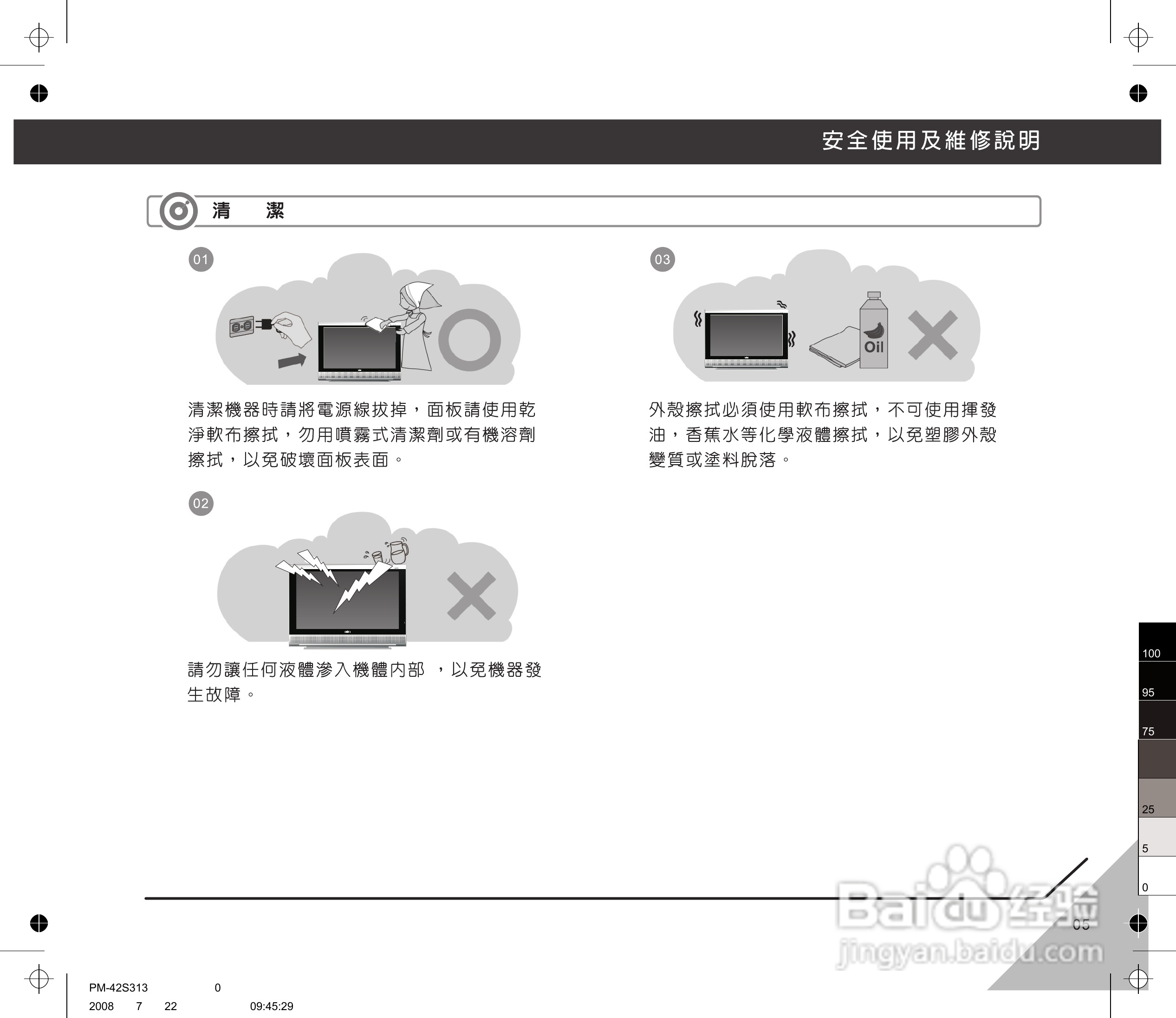 声宝PM-42S313型多媒体电视显示器说明书:[1]