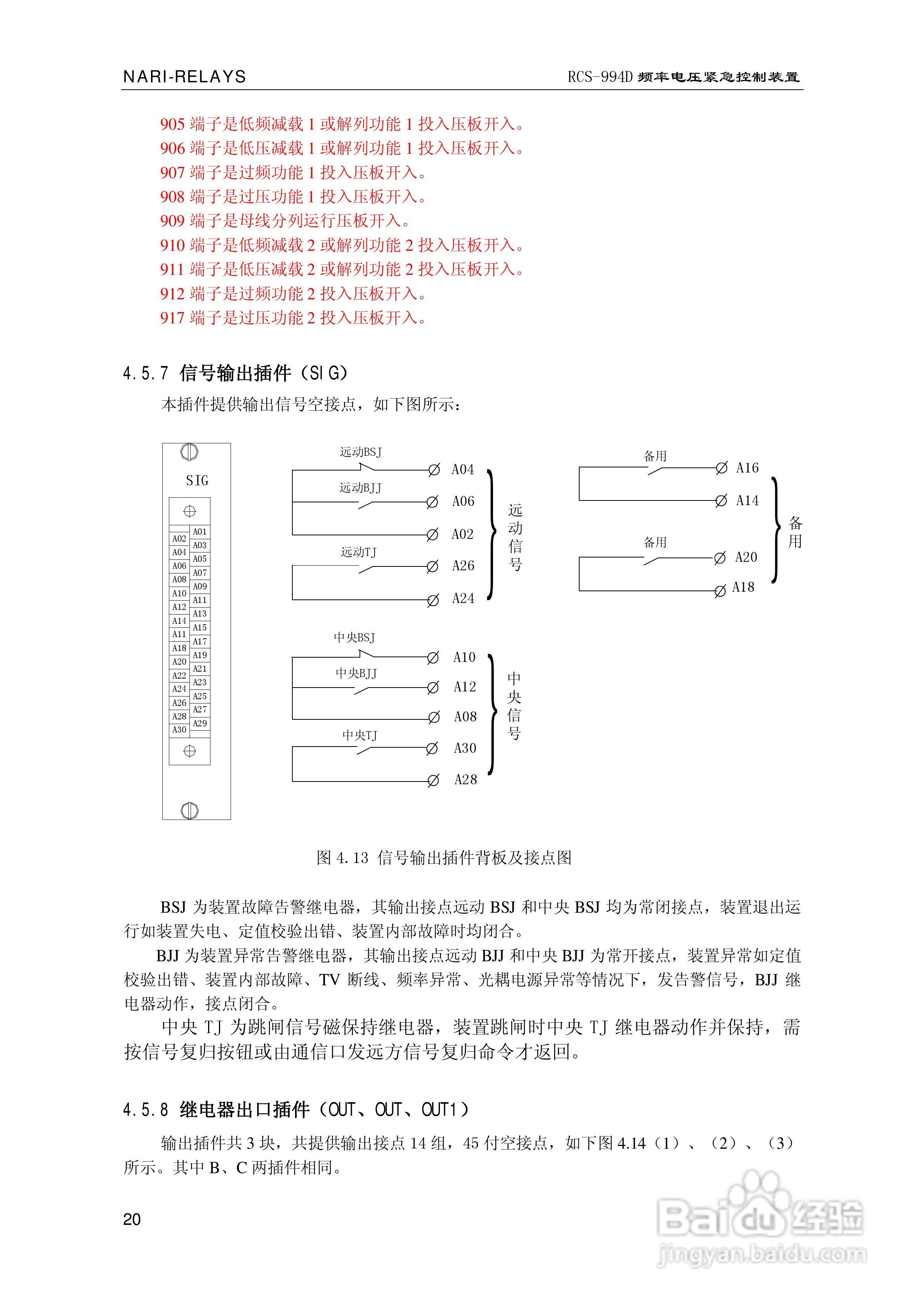 南瑞继保RCS-994D型频率电压紧急控制装置使用说明书:[3]