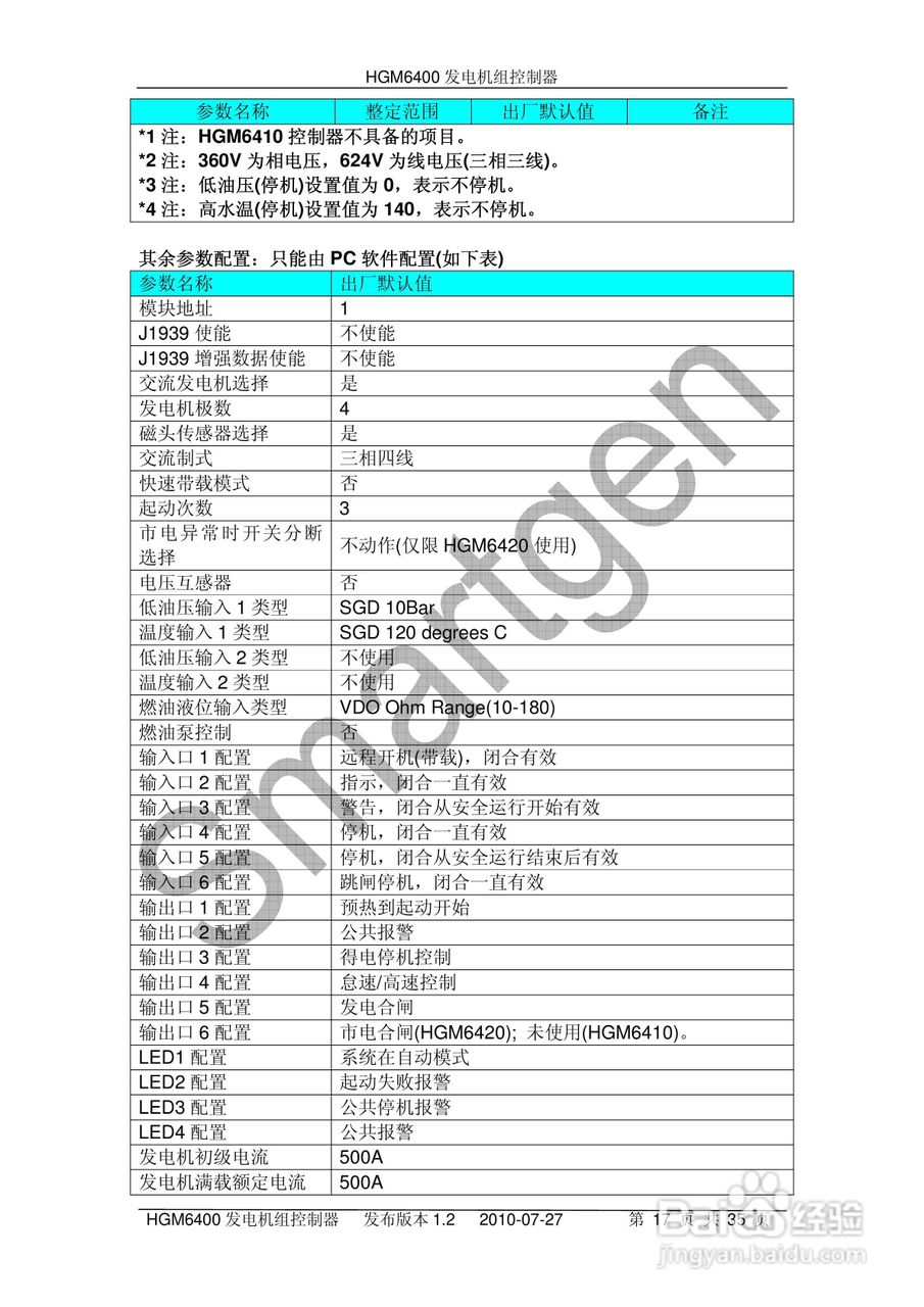 众智 HGM6400发电机组控制器用户手册:[2]