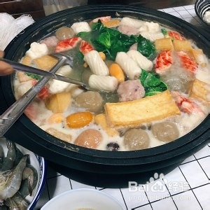 滑嫩爽口简易版火锅的做法