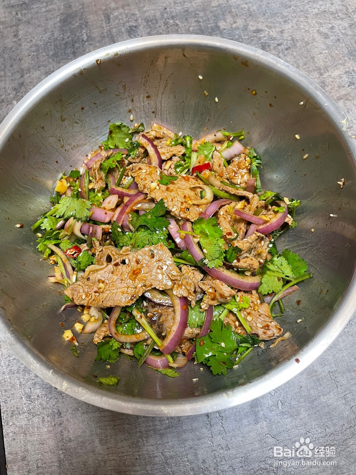 凉拌牛肉的做法