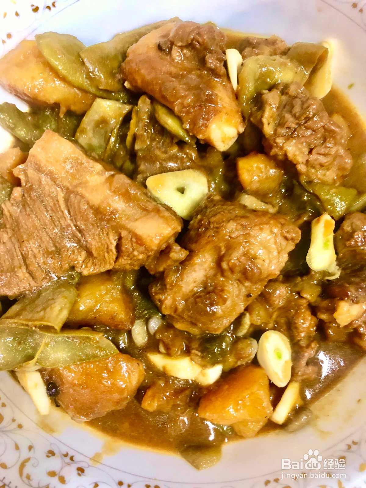 排骨炖豆角的做法