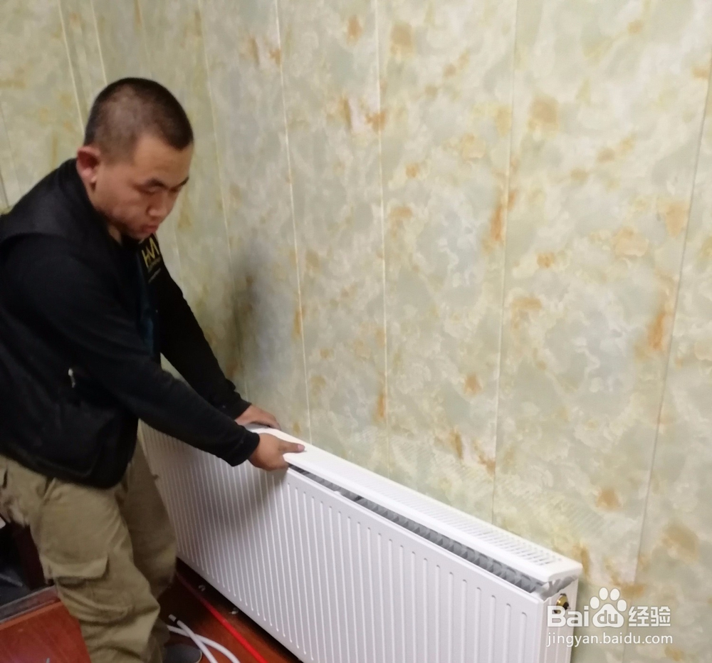 HM暖气片安装流程图