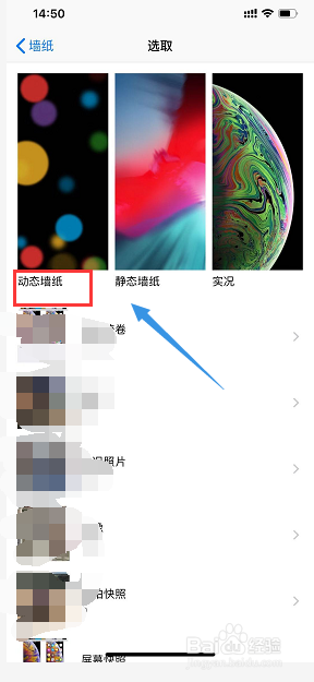 xr怎么设置动态壁纸