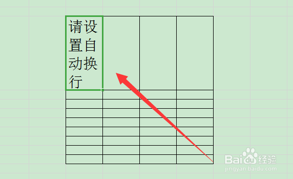 excel表格中怎么设置自动换行