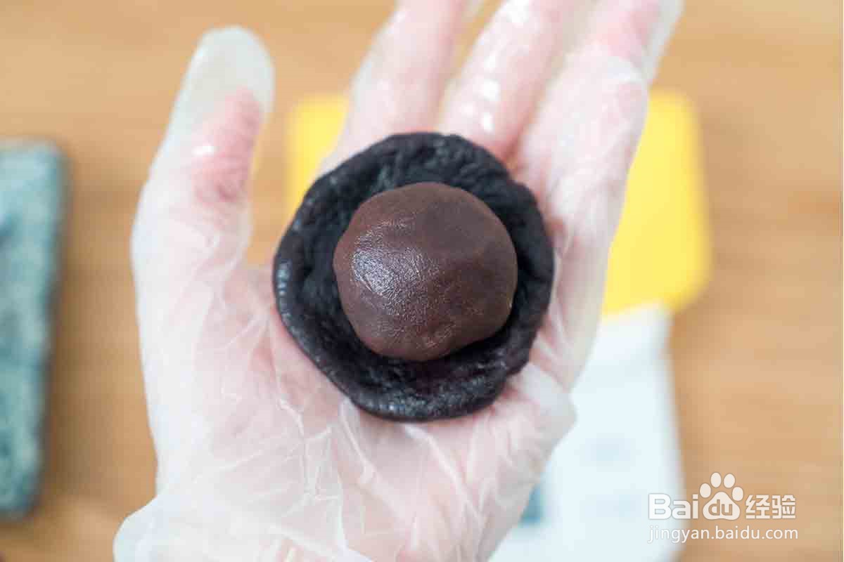 黑米饭团的做法