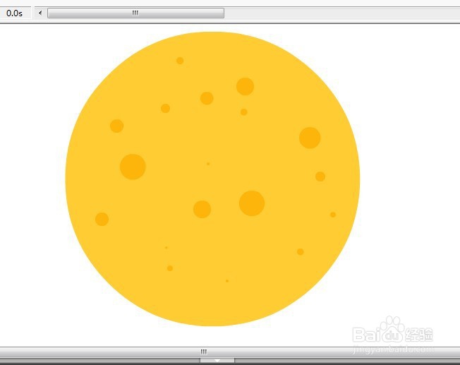 flash如何绘制月球的图形