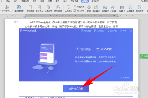 wps文档办公—论文查重