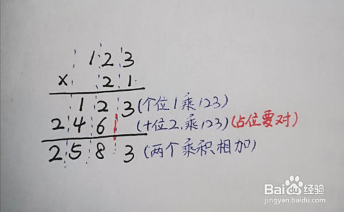 两位乘三位数竖式图解
