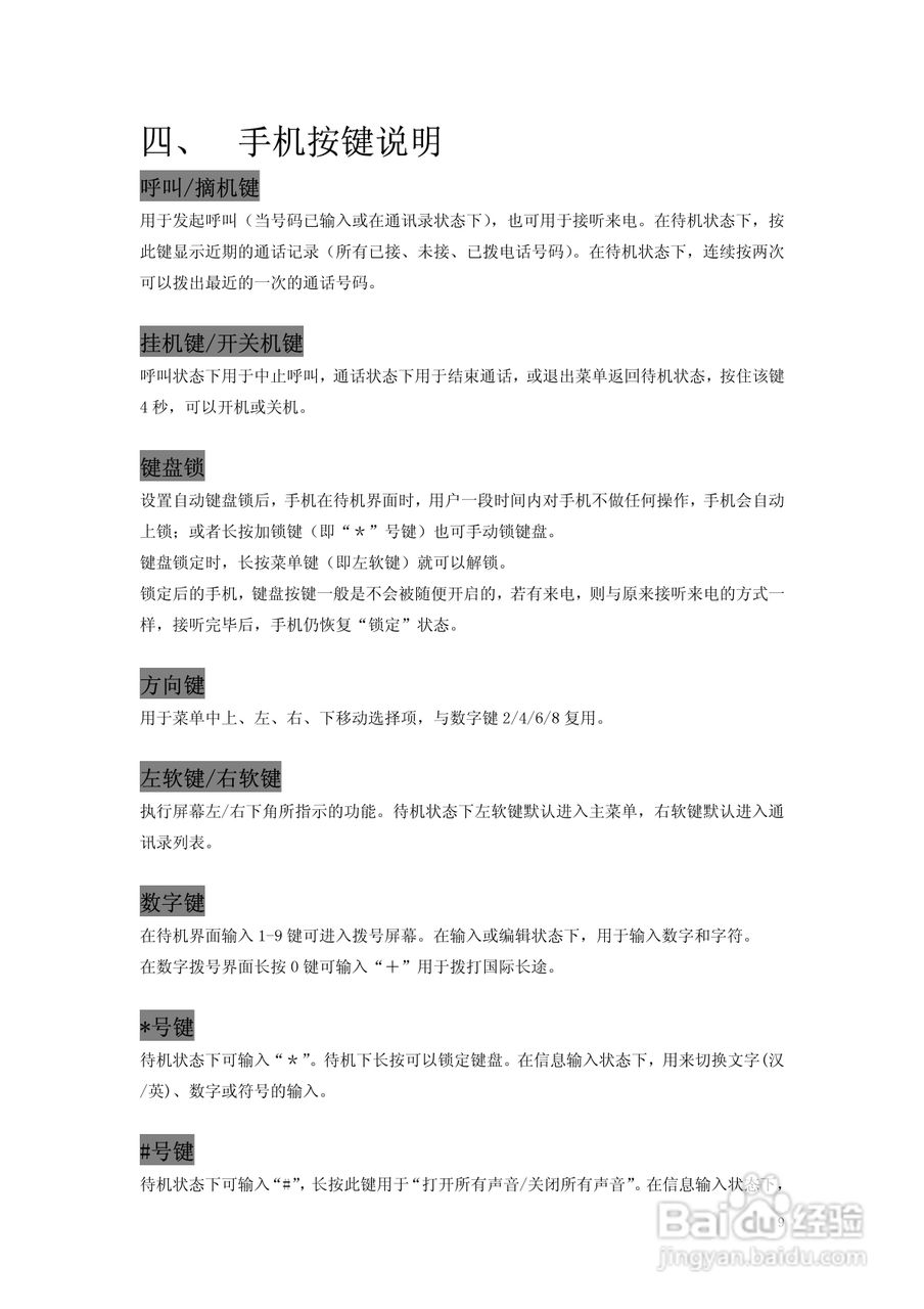 万利达MG600手机使用说明书:[1]