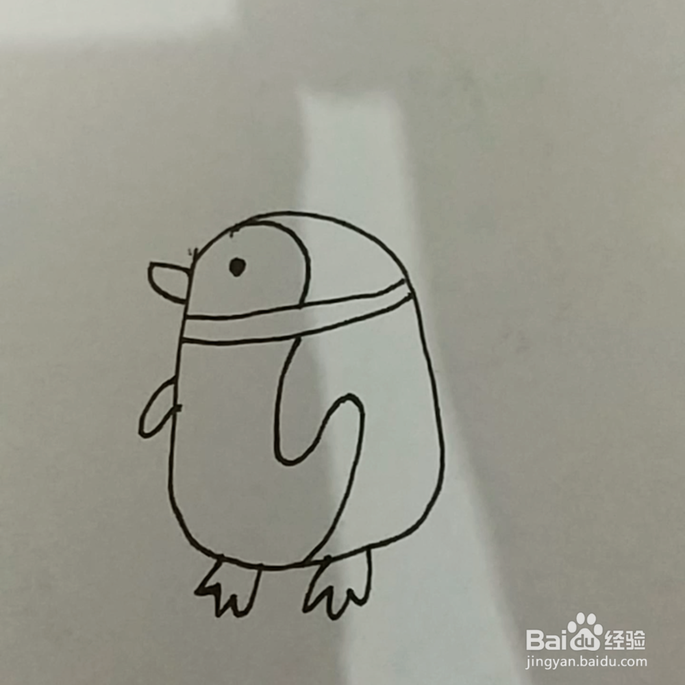 简笔画：小企鹅桂桂的画法