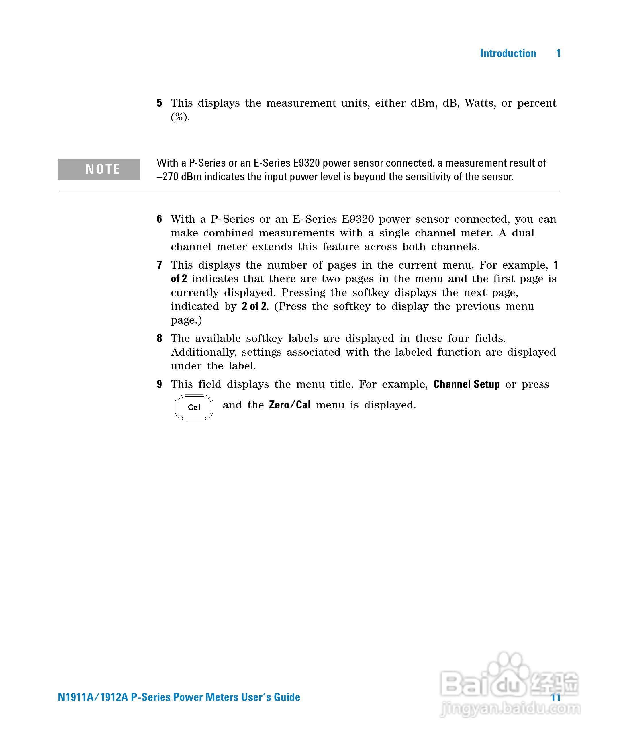 N1911A功率表使用手册:[4]