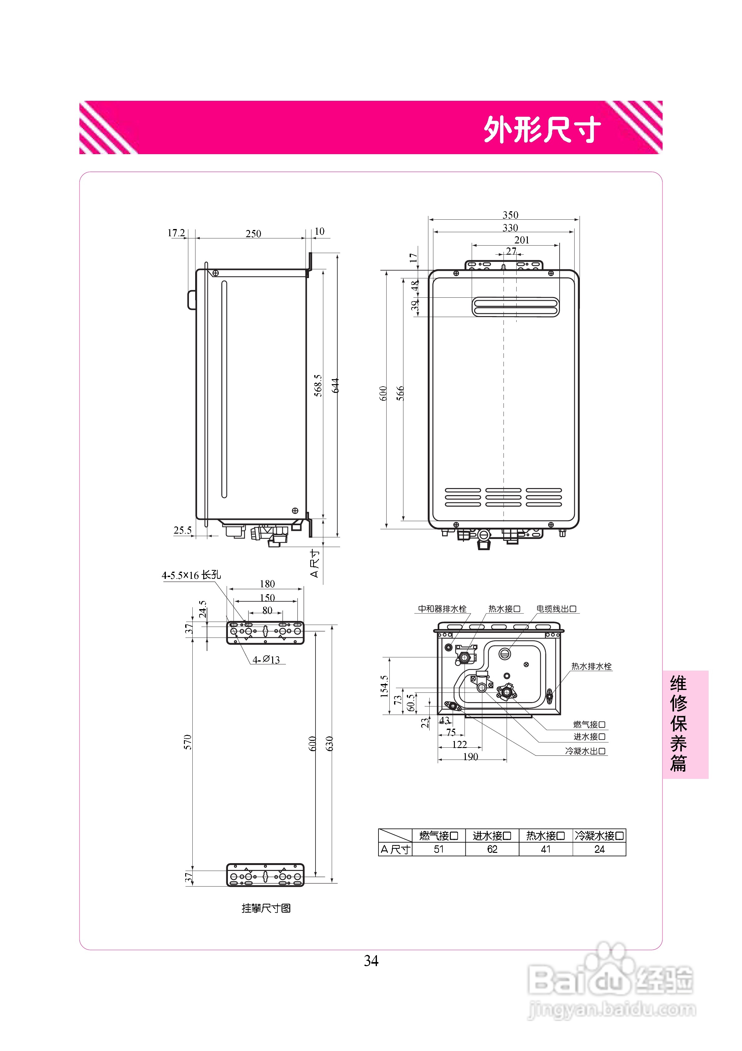 林内热水器JSW41-K2402W型使用说明:[4]